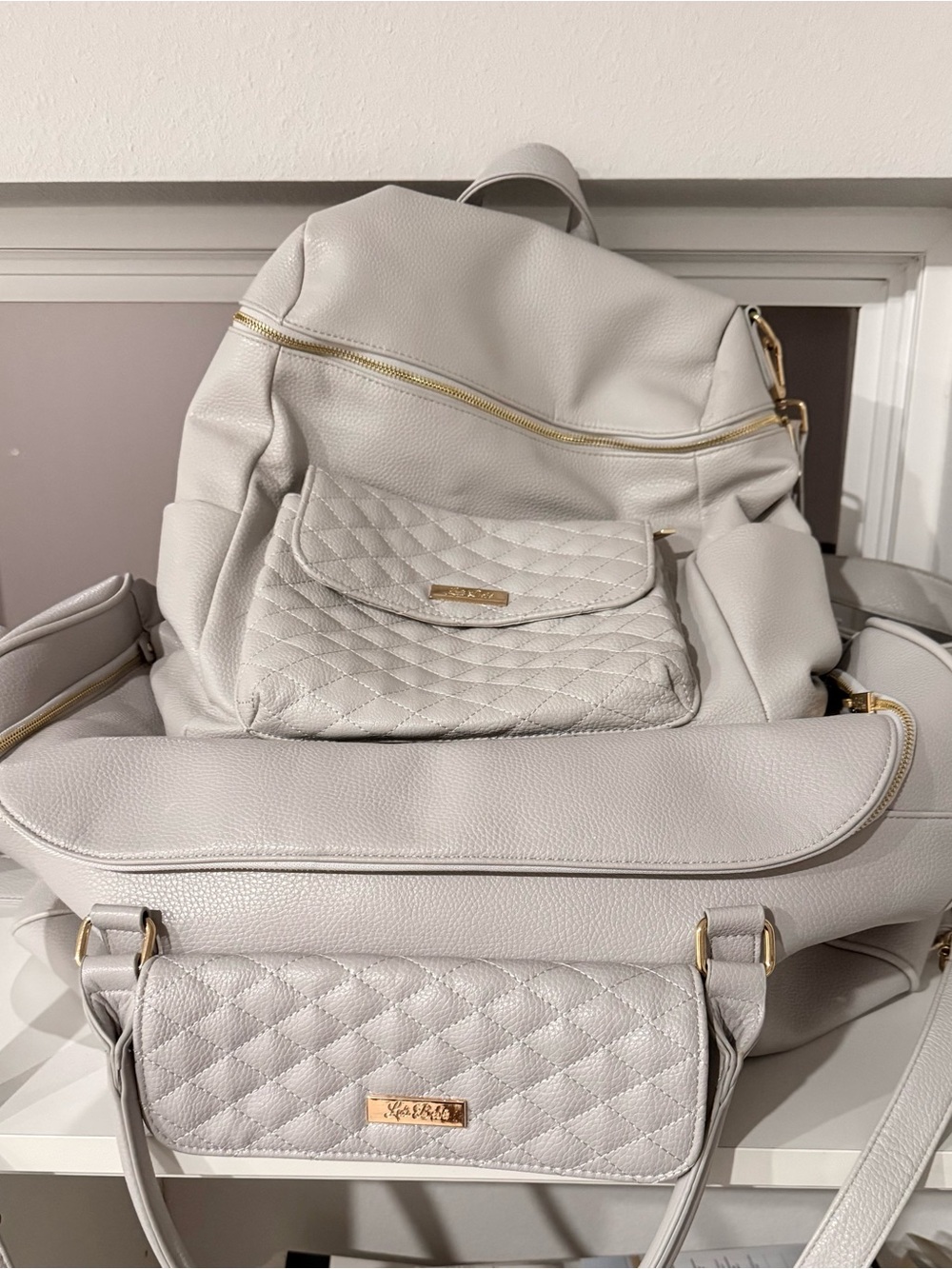 Lulu Bebe Diaper Backpack + Monaco Duffel